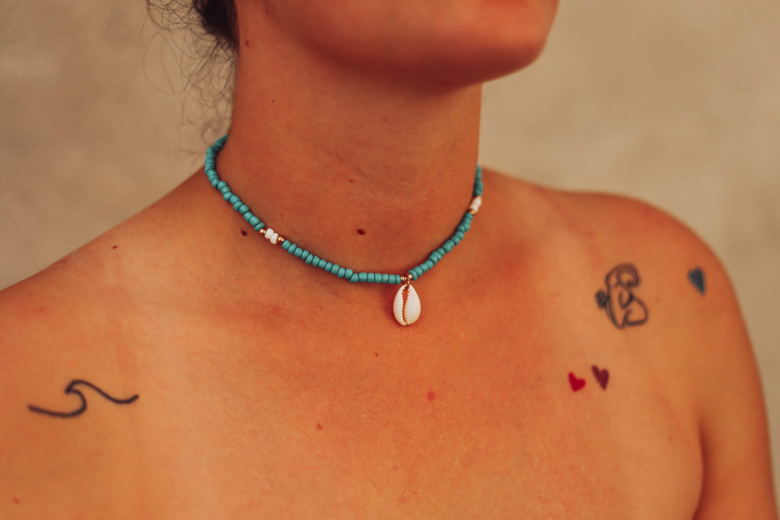 Beads verižica školjka